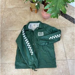 Forrest Green Vans Windbreaker Medium